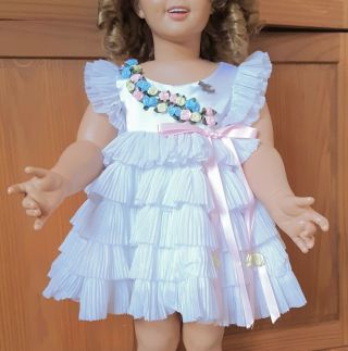 Shirley Temple Playpal " Baby Take A Bow " Dress,  Hair Bow,  Panties For 34 " Doll