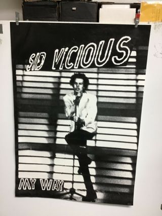Sid Vicious “my Way”.  Uk Poster