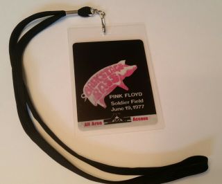 Pink Floyd 1977 Backstage Pass 2 - Sided Commemorative Chicago