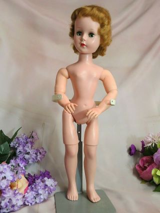 Vintage 1950s Sweet Sue Doll Only 20 " Hard Plastic Walker Blonde Not Dressed
