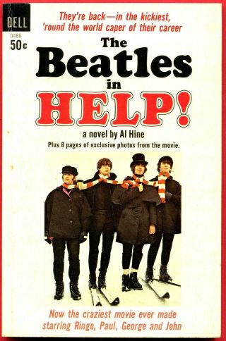 1965 Vintage Dell Paperback - The Beatles In Help Al Hine