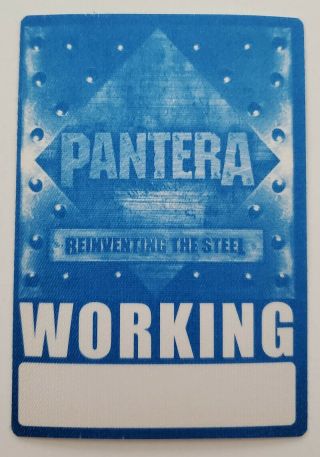 Pantera 2000 - 01 Tour Satin Backstage Pass Otto Gig Vip Concert Sticker