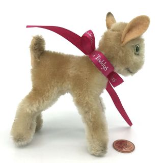 Steiff Zicky Goat Mohair Plush 10cm 4in 1960s no ID Vintage 2