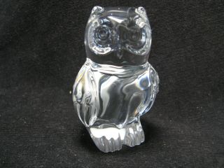 Princess House Pets Owl Figure Germany Vintage 24 Lead Crystal