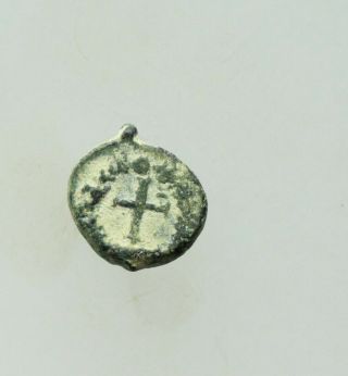 Theodosius Ii.  A.  D.  402 - 450.  Æ11mm,  1.  4 G,  Uncertain,  Cross