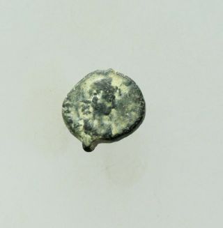 Theodosius II.  A.  D.  402 - 450.  Æ11mm,  1.  4 g,  Uncertain,  Cross 2