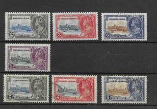 Trinidad And Tobago,  1935 Silver Jubilee,  Mlh,  2,  3,  & 6c,  Fu
