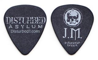 Disturbed John Moyer Signature Black Guitar Pick - 2010 Asylum Tour