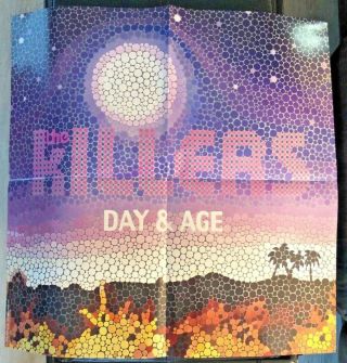 The Killers - Day & And Age - Two Sided - Vintage Poster _ 12 " X 12 "