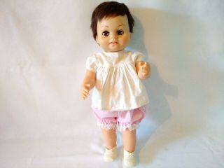 Chatty Baby Doll – 1961 – Mattel - Brunette W Brown Eyes