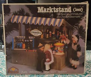 Vintage Bodo Hennig Made In Germany Marketstand W Box Dollhouse Miniature Kit
