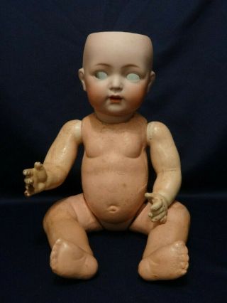 16 " Antique German Character Baby Doll Kammer & Reinhardt Mold 121 As Found