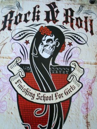 ROCK & ROLL Poster Finishing School for GIRLS 8310 / cond.  23 x 35 