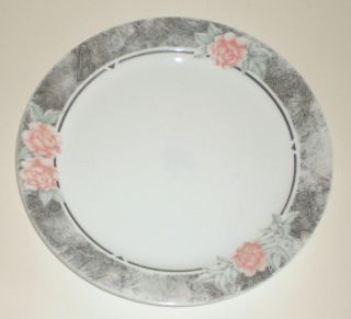 Set Of 3 Corelle - Silk And Roses - Dinner Plates - 10.  25 "