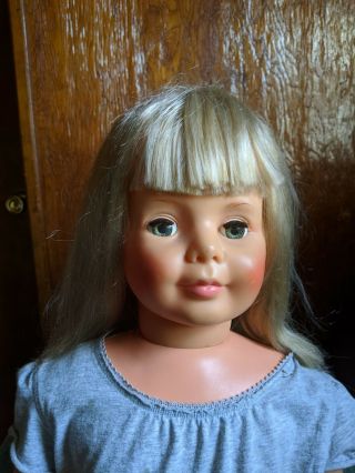 1981 35 " Ideal Patti Playpal Doll Cbs Vintage G - 35 Blonde Hair