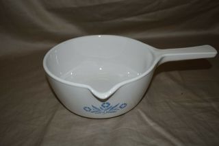 Vintage Corning Ware Blue Cornflower P - 89 - B 2 1/2 Cup Sauce Pan Made In Usa