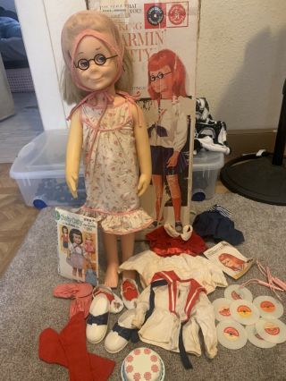 Vtg 1960s Mattel Talking Charmin Chatty Doll W/ Box Blonde Hair Don’t Work