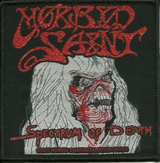 Morbid Saint - Spectrum Of Death - Woven Patch - Red Glitter Thread - Classic