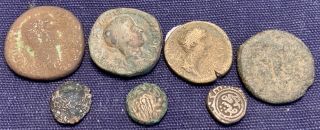 Group Of 7 Quality Authentic Ancient Roman Empire Bronze Coins
