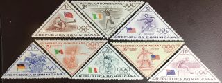 Dominican Republic 1957 Olympic Games Winners Mnh
