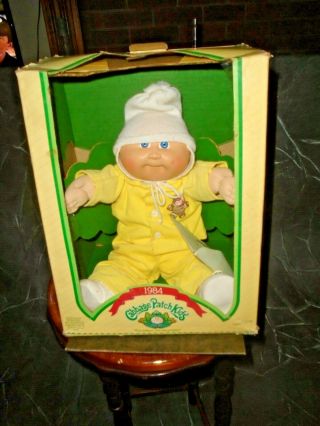 Vintage 1984 Cabbage Patch Doll Cassity Edmund N Box With Paperwork