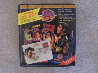 Elvis Tribute Trading Card Set And First Day Of Issue Stamp / 240 Cards 1993