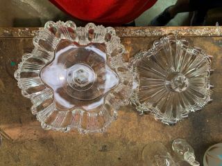 Vintage Lead Crystal Candy Dish With Lid