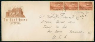 Habana 1940s The Read House Advertising To Irs Usa Postal History Cover