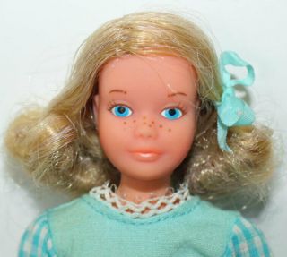 Vintage Quick Curl Skipper Doll 1973 Mattel In Fashion With Shoes