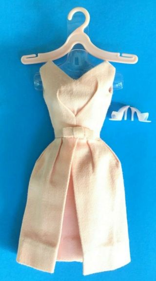 Vintage Barbie Pink Belle Dress & Matching Heels 1962 - 1963