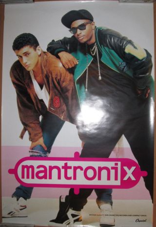 Mantronix 1988 Capitol Promotional Poster,  24x36,  Ex