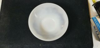 Vintage Davy Crockett Milk Glass Bowl Fire King Brown and White 3