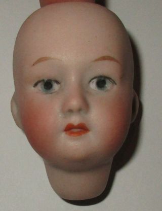 Antique Germany Gebruder Heubach Bisque Doll Head 2 1/8 " Signed