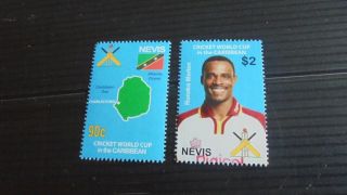 Nevis 2007 Sg 1995 - 1996 World Cup Cricket Mnh