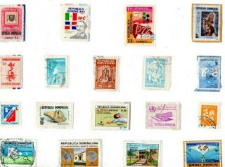 A Lovely Selection Of Stamps From The Dominican Republic