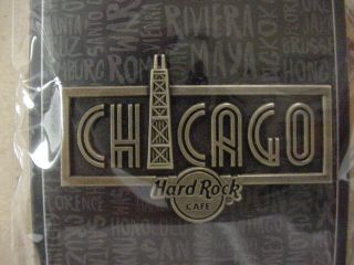 Hard Rock Cafe Chicago,  Illinois Core Destination Name Pin