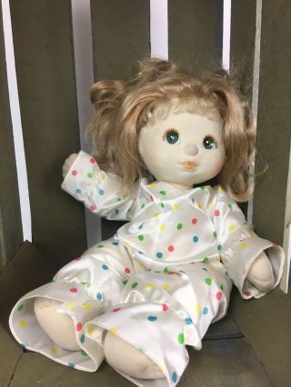Vintage 1985 My Child Doll With Blonde Hair & Green Eyes 1985