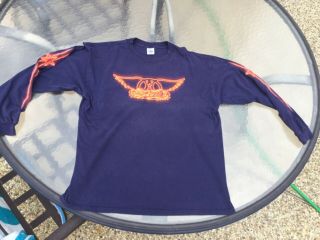 Aerosmith Long Sleeve Concert Shirt Steven Tyler Joe Perry Texxas Jam Q102 Kzew