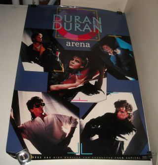 Rolled 1984 Capitol Records Duran Duran Arena Promo Advertising Poster Band