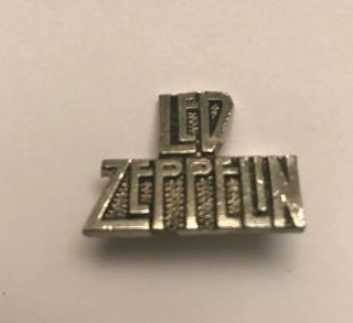 Vintage Led Zeppelin Metal Concert Pin Button Classic Rock Plant Jimmy Page 1”