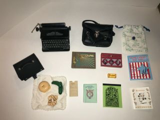 American Girl Kit’s School Bag And Typewriter,  Rebecca’s School Set Retired