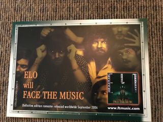 Jeff Lynne Elo Collector’s Postcard 6 Will Face The Music Sept 2006 Promo