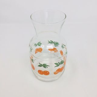 Vintage Orange Juice Glass Decanter 