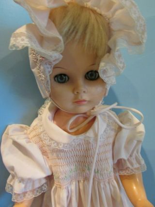 Vintage Walker Doll - 22 " Tall/short Blonde Hair Blue Open/close Eyes U