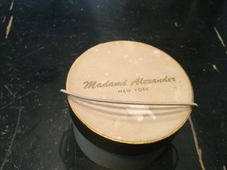 Doll Madame Alexander Hat Box With Comb And Curlers 1950’s