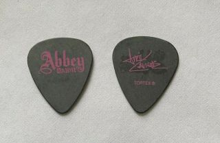Avril Lavigne - Abbey Dawn Signature 2010 Tour Issued Guitar Pick Black & Pink