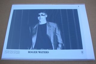 Roger Waters Radio K.  A.  O.  S.  Promo Press Photo 8x10 B&w - 1987