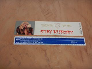 1984 Twisted Sister - Stay Hungry Bumper Sticker Nos