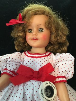 Vintage Ideal Shirley Temple 15” Vinyl Doll From 1950’s