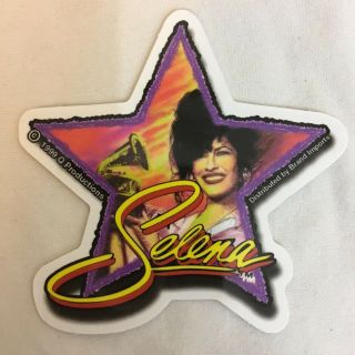 Selena Quintanilla Official 1999 Q - Productions Sticker Star Shape Tejano Artist